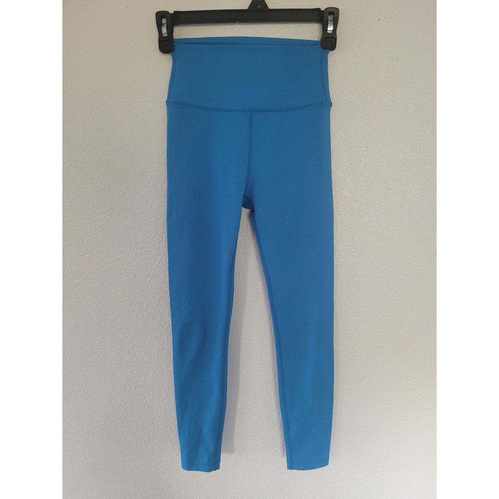 Splits59 Athletic Leggings High Waist Blue S Polyester Spandex Activewear #21